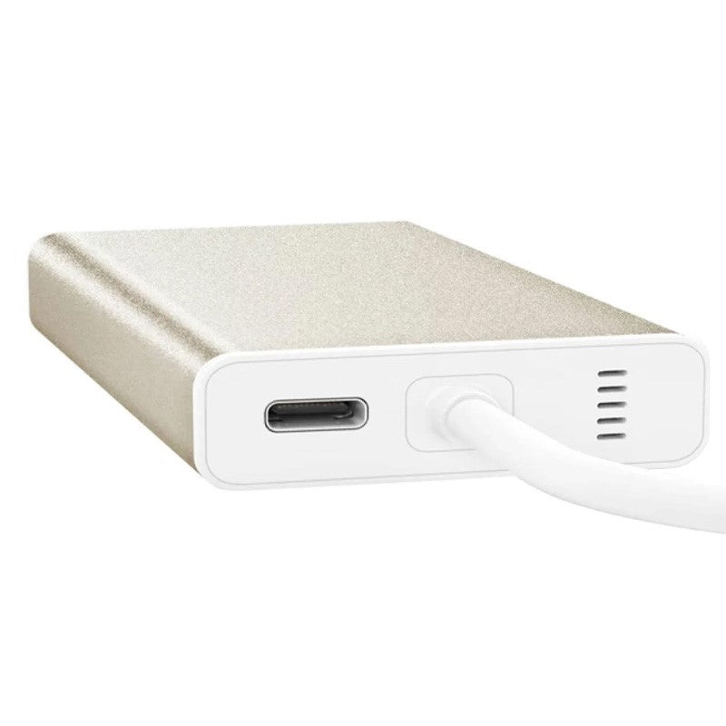 j5create JCD381 USB Type-C Dual HDMI Mini Dock-Ethernet/ USB 3.1 HUB / PD2.0, includes 2x HDMI ports and 3x USB ports - Metallic Champagne j5create JCD381 USB Type-C Dual HDMI Mini Dock-Ethernet/ USB 3.1 HUB / PD2.0, includes 2x HDMI ports and 3x USB ports - Metallic Champagne